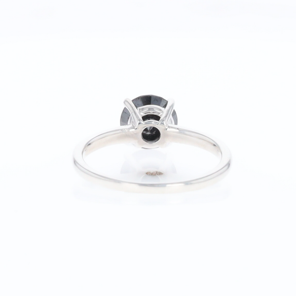 Black Diamond Solitaire Ring