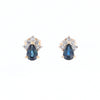 Pear Sapphire & Diamond Earrings