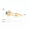 Oval Sapphire Diamond Bypass Ring