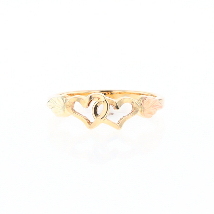 Black Hills Gold Intertwined Heart Ring