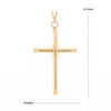 Beveled Edge Tube Cross Pendant