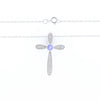 Tanzanite Cross Necklace