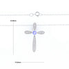Tanzanite Cross Necklace