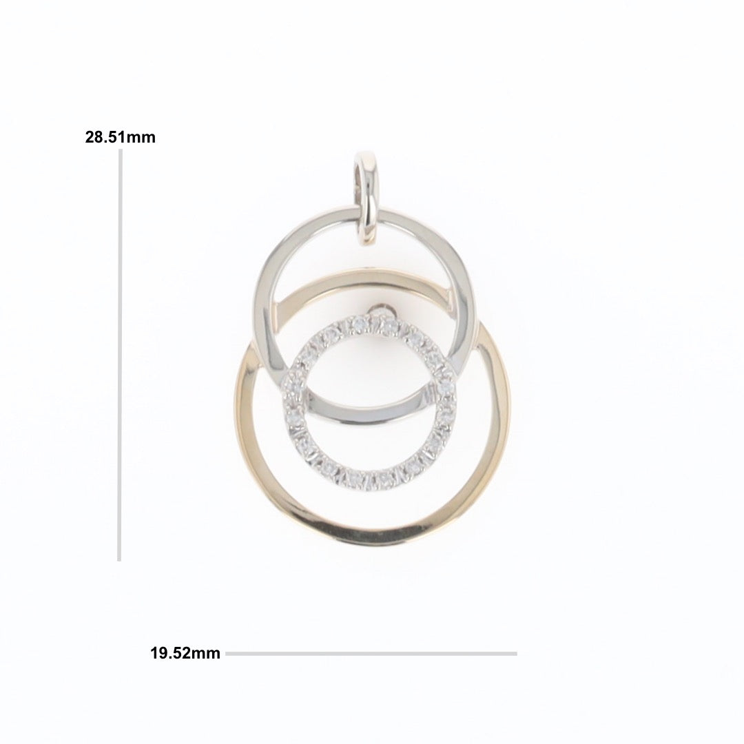 Two-Tone Interlocking Pendant