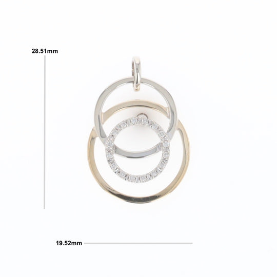 Two-Tone Interlocking Pendant