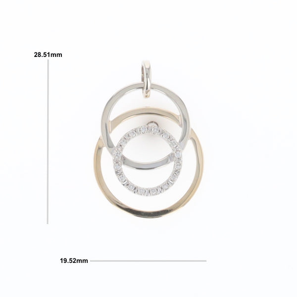 Two-Tone Interlocking Pendant