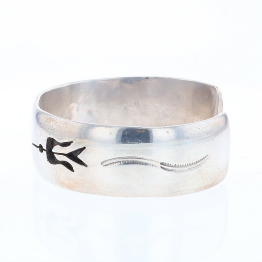 Native Silver Bird Cuff Bracelet