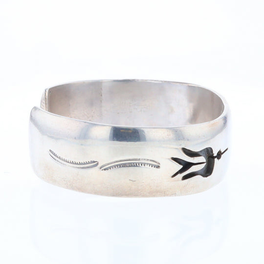 Native Silver Bird Cuff Bracelet