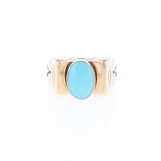 Bezel Set Turquoise Ring