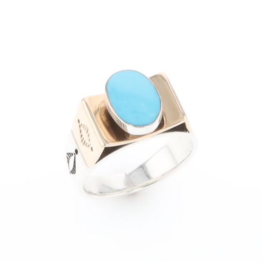Bezel Set Turquoise Ring