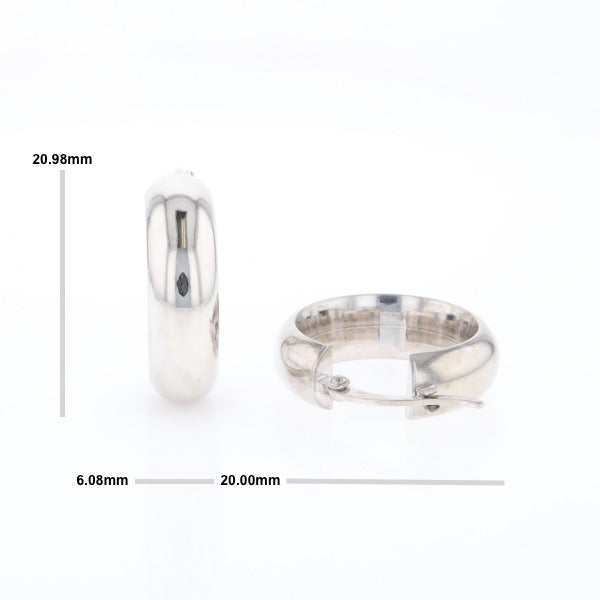 Hollow Round Tube Hoop Earrings