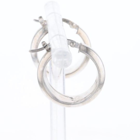 Hollow Round Tube Hoop Earrings
