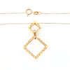 Yellow Sapphire Double Square Necklace