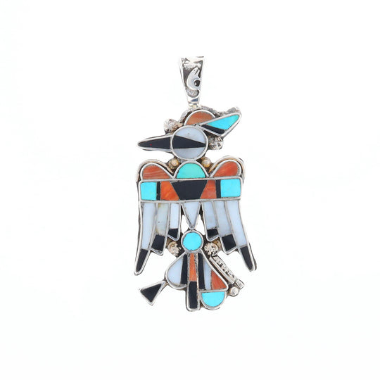 Native Multi-Stone Thunderbird Pendant