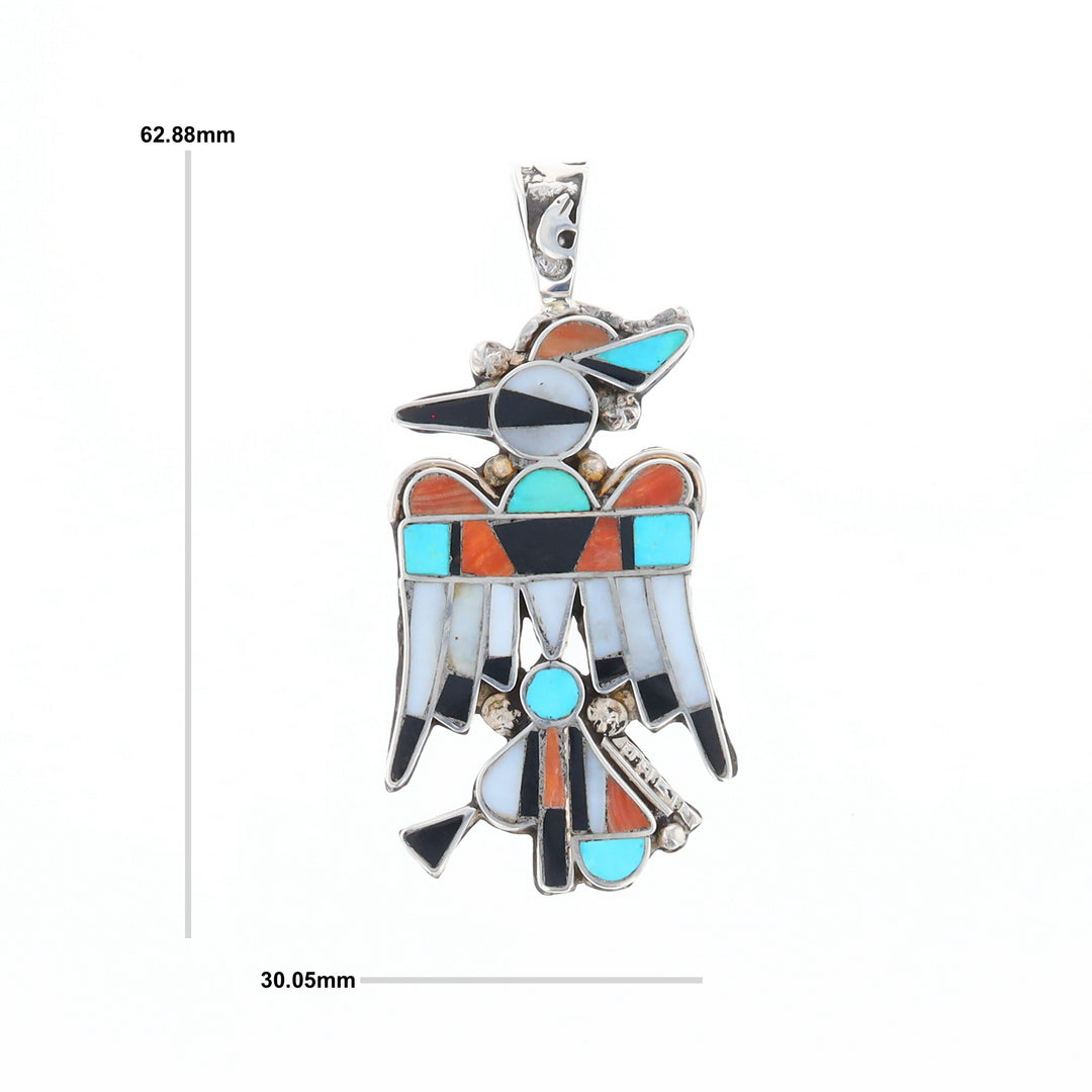 Native Multi-Stone Thunderbird Pendant