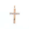 Vintage Incised Diamond Cross Pendant