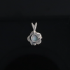 White Opal Flower Pendant