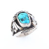 Navajo Turquoise and Feather Design Ring