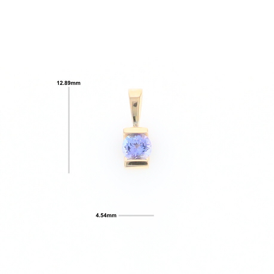 Solitaire Tanzanite Pendant