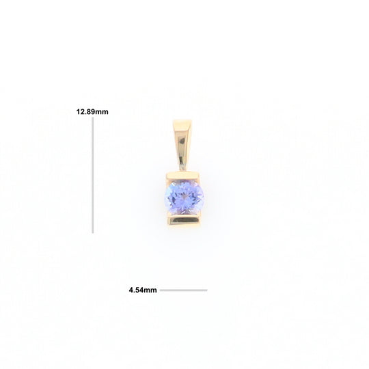 Solitaire Tanzanite Pendant