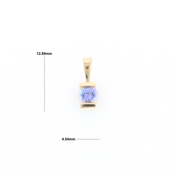 Solitaire Tanzanite Pendant