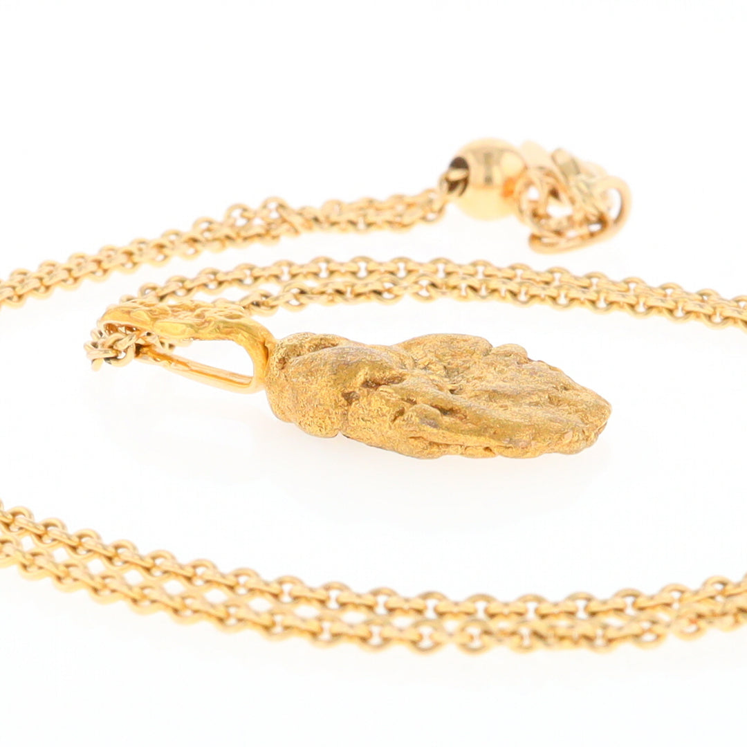 20K Natural Gold Nugget Pendant