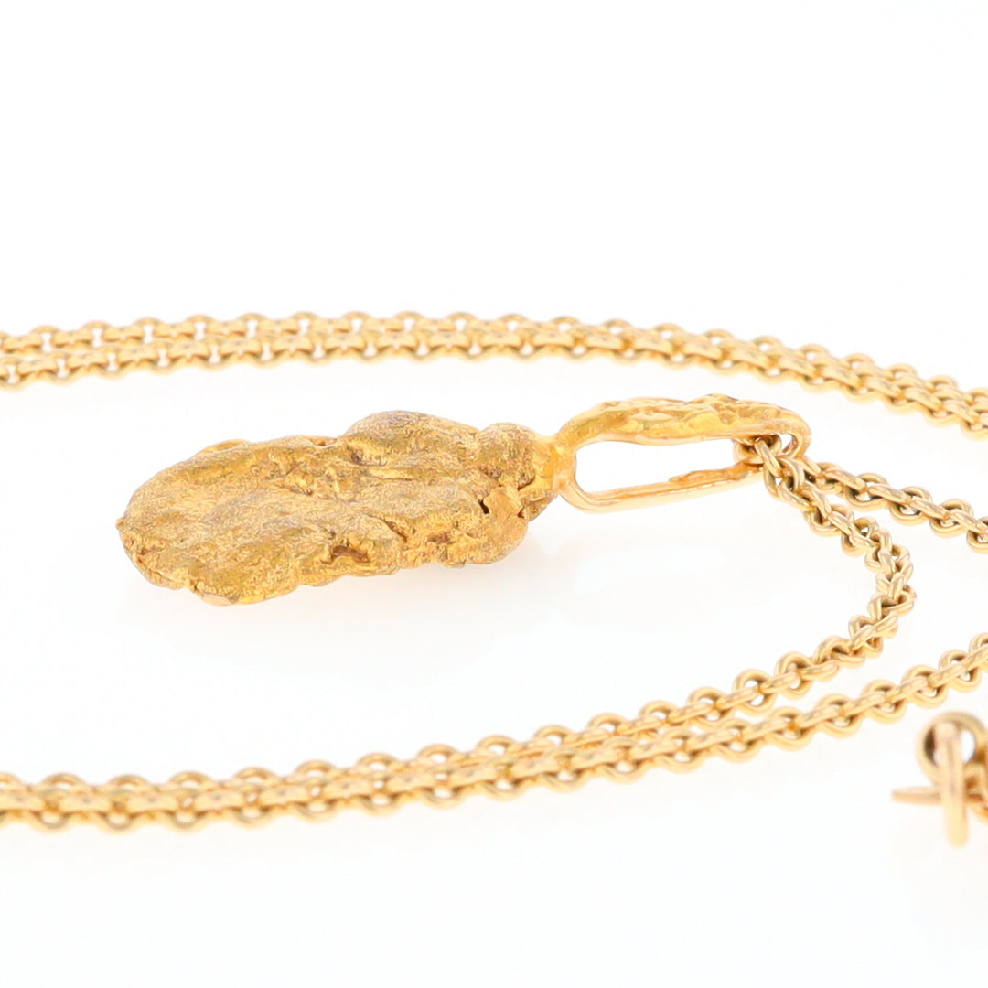 20K Natural Gold Nugget Pendant