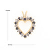 Open Heart Sapphire & Diamond Pendant