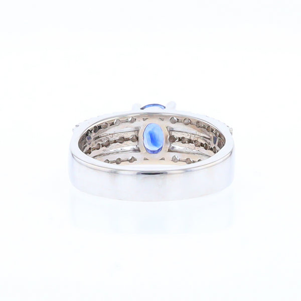 Sapphire Triple Band Ring