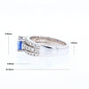 Sapphire Triple Band Ring