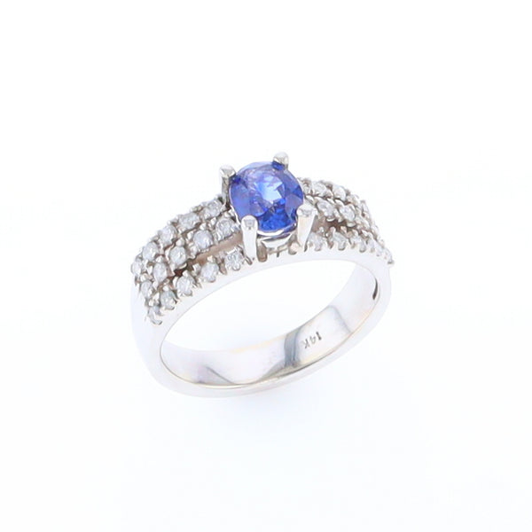 Sapphire Triple Band Ring