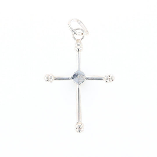 Silver Peridot Cross