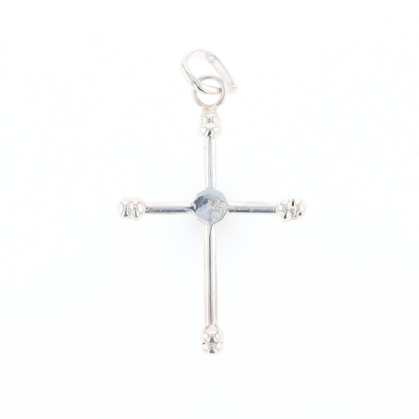 Silver Peridot Cross