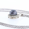 Gray Pearl Halo Pendant