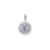 Gray Pearl Halo Pendant