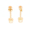 Citrine and Diamond Dangle Drop Earrings