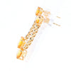 Citrine and Diamond Dangle Drop Earrings