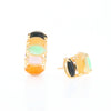 Multi-Color 5-Stone Earrings