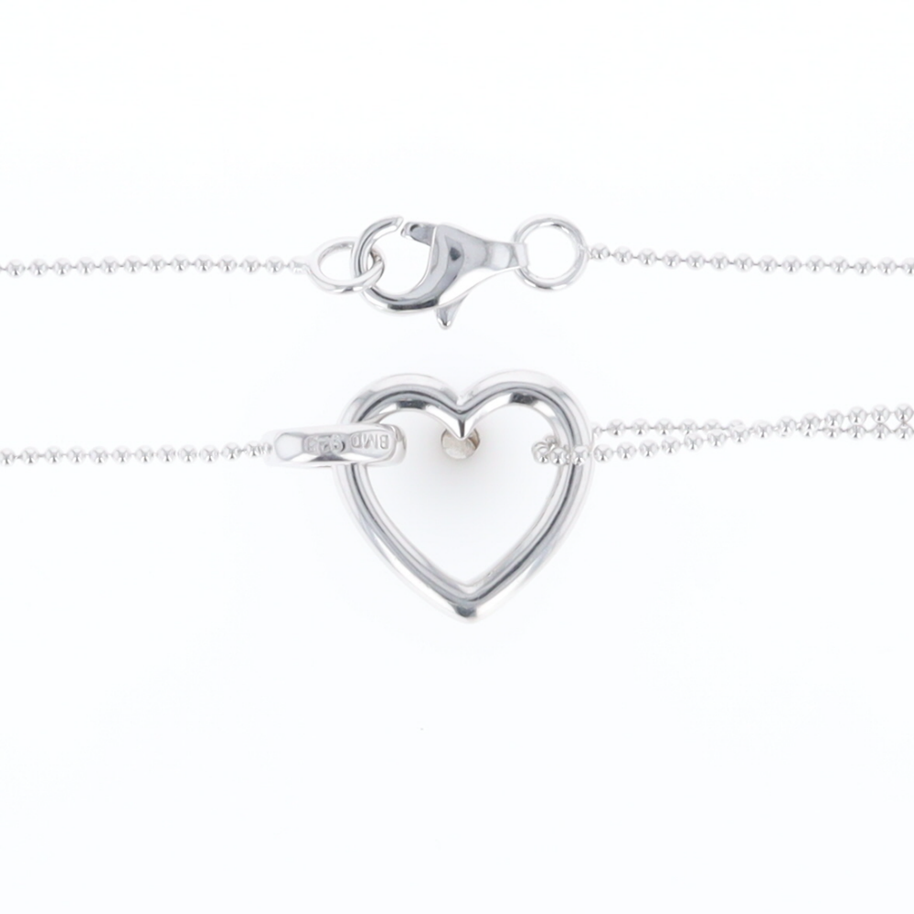 Diamond Clip Heart Necklace