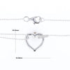 Diamond Clip Heart Necklace