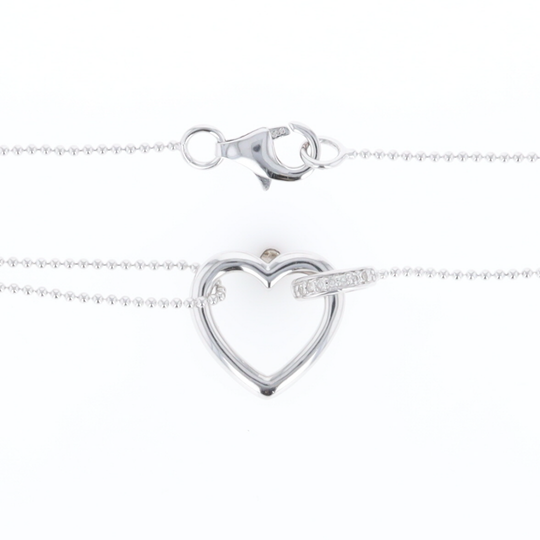 Diamond Clip Heart Necklace