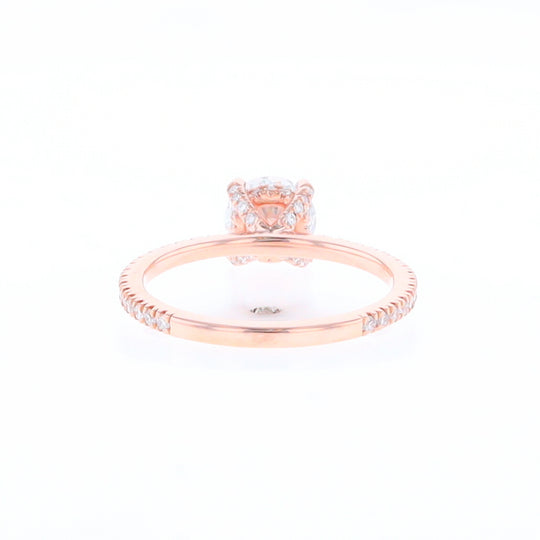 Rose Gold Lab Grown Diamond Engagement Ring