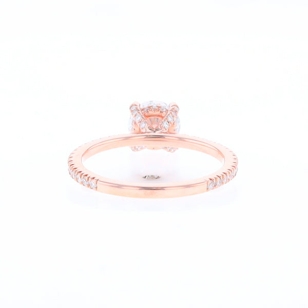 Rose Gold Lab Grown Diamond Engagement Ring