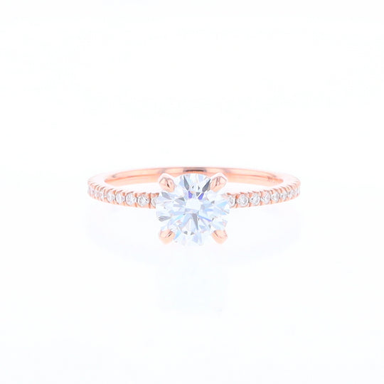 Rose Gold Lab Grown Diamond Engagement Ring