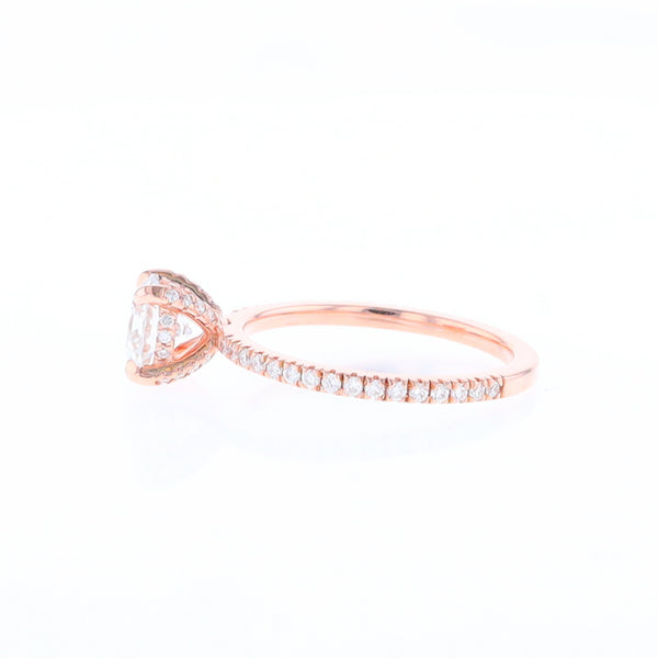 Rose Gold Lab Grown Diamond Engagement Ring