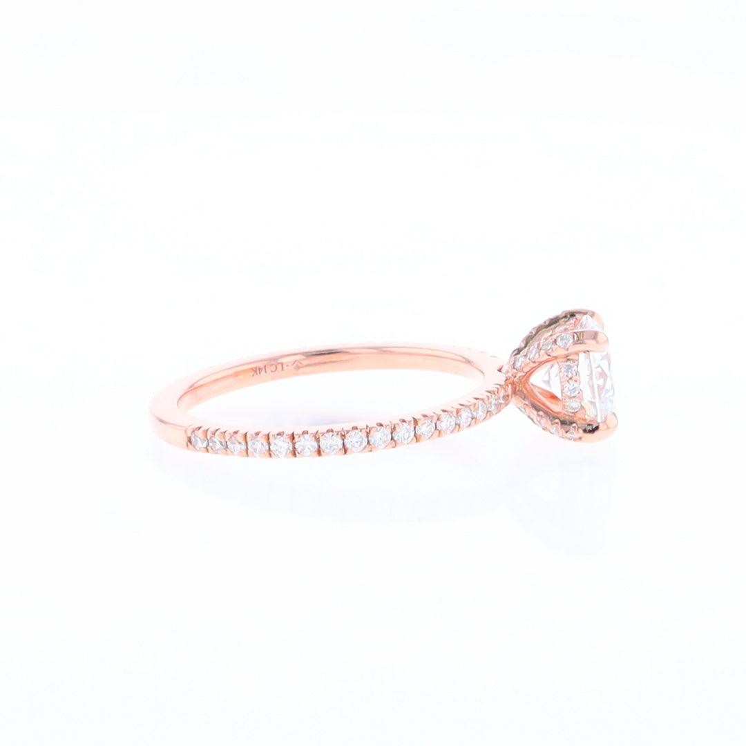 Rose Gold Lab Grown Diamond Engagement Ring