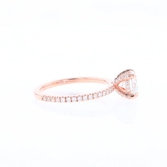 Rose Gold Lab Grown Diamond Engagement Ring