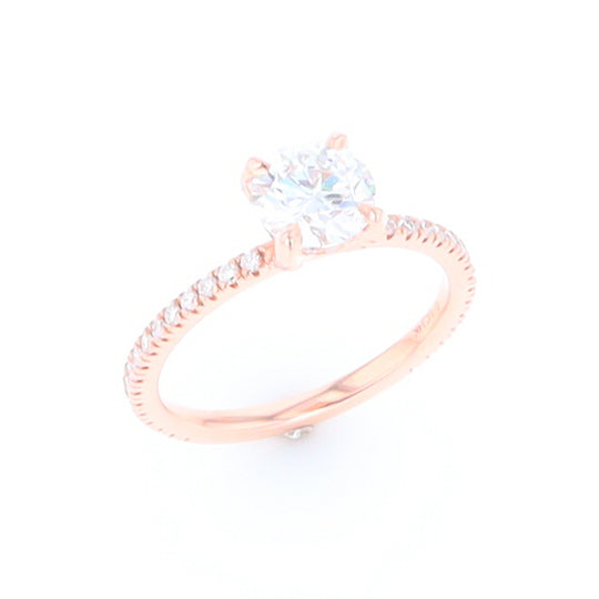 Rose Gold Lab Grown Diamond Engagement Ring