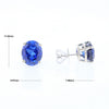 Imitation Sapphire Stud Earrings