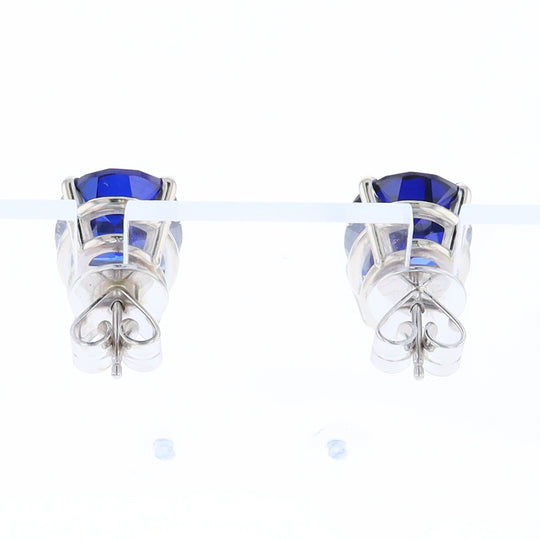 Imitation Sapphire Stud Earrings